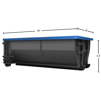 10-Yard Dumpster equipment illustration